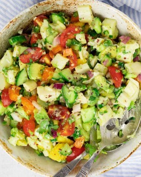 Ceviche cooking